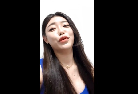 Sexy long hair Korean woman