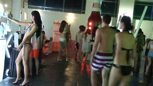 secretly filming bikini Korean girls in pool